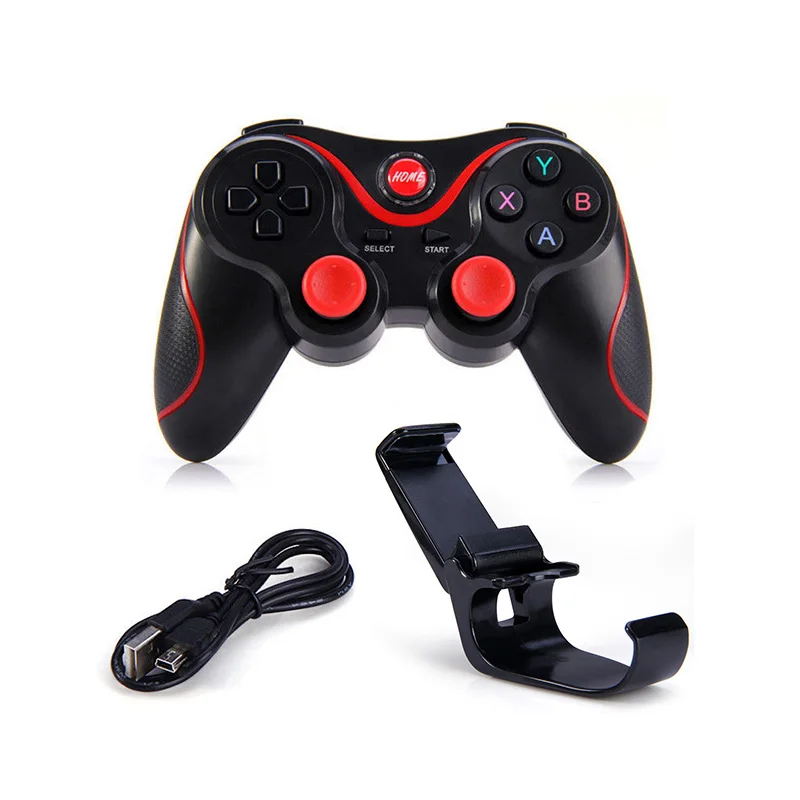 

2021 Best Wireless Gamepad Mobile T3 BT Joystick Universal Gaming Controller for Android Smart Phone, Black white