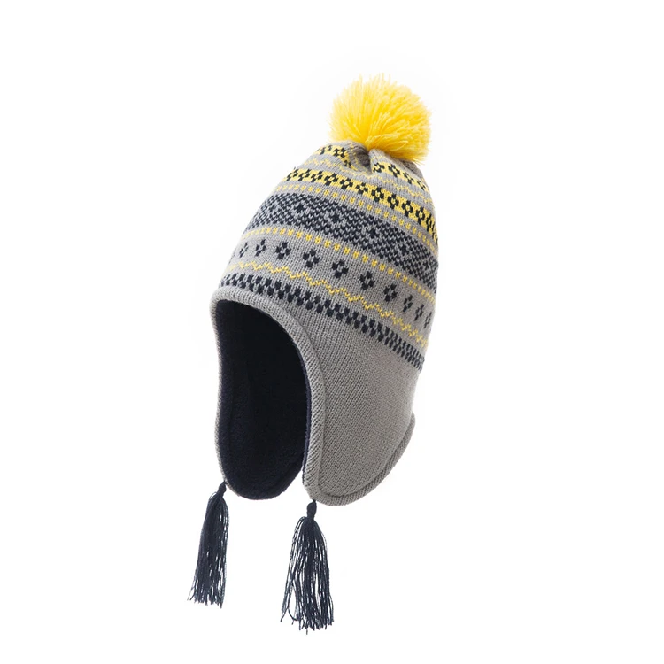 Baby Kids Girls Boy Warm Fleece Crochet Lined Knit Hat Beanie Cap Head Warmer AU 
