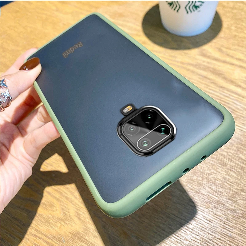 

New Frosted PC +TPU Touch Feeling Skin Friendly Phone Case For Xiaomi Mi Note 10 Lite Redmi 9 Note 9S 9 Pro Max, 5 pcs / model /color