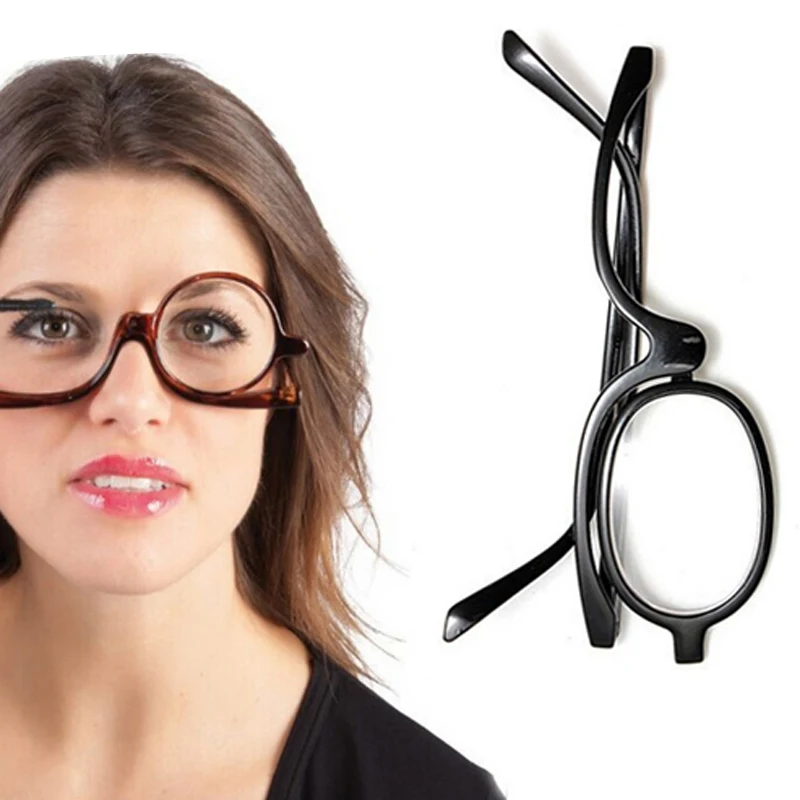 

Magnifying Glasses Rotating Makeup Reading Glasses Folding Eyeglasses Cosmetic Makeup General +1.0 +1.5 +2.0+2.5+3.0+3.5+4.0
