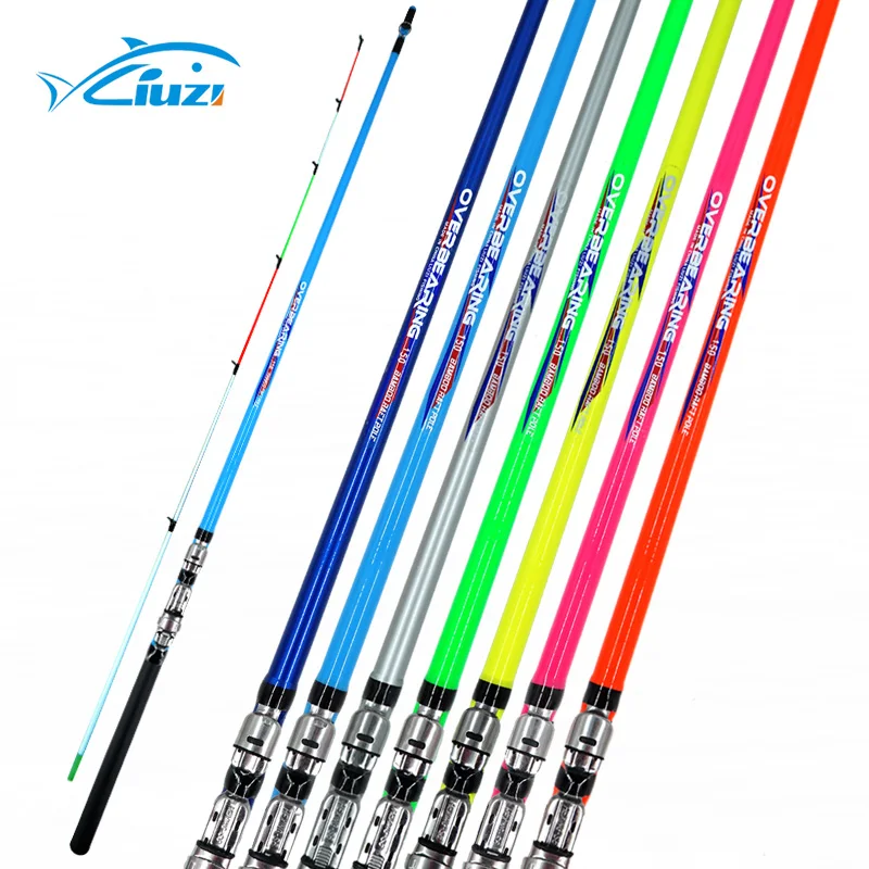 

2 section Glass Fiber Colourful Fishing Tackle Fishing Rod, Multi