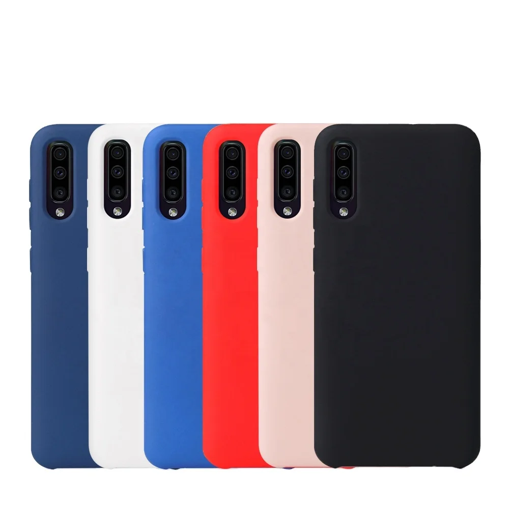 

High Quality Silicon Phone Case Liquid Silicon Case For Samsung Galaxy A50, 6 color