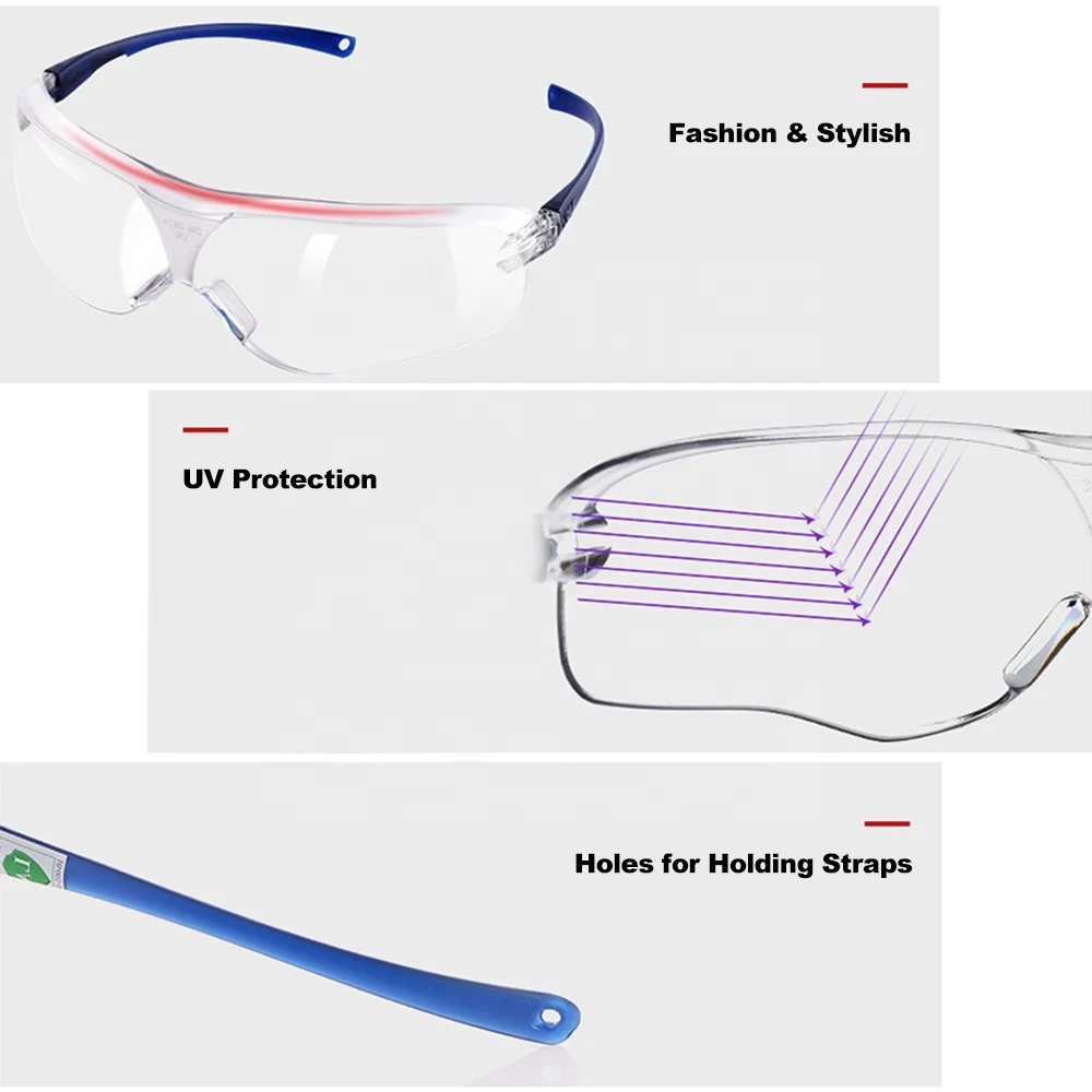 
3M 10434 Safety Glasses Cycling Glasses Eyewear Anti Dust Windproof UV Protection Anti Fog Coating for Eye Protection 