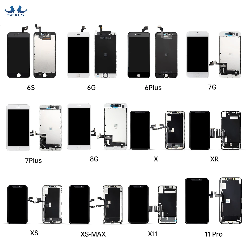 

Mobile Phone Lcds Touch Screen Replacement For iphone 6 6S 7 8 Plus Screen Display Iphone X Xr Xs Max iPhone 11 12 Ercan Lcd