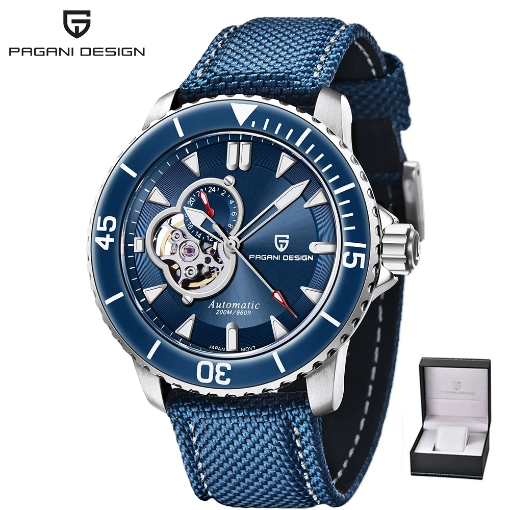 

PAGANI DESIGN 2021 New Sapphire Glass Sport Watch for Men Japanese NH39 Waterproof Men Mechanical Wristwatches Relogio Masculino