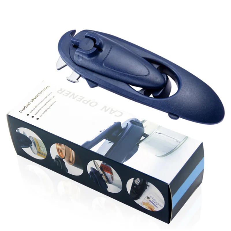 

8 in 1 multifunctional can opener all in one Hand shake can opener, Silver/red and customize color
