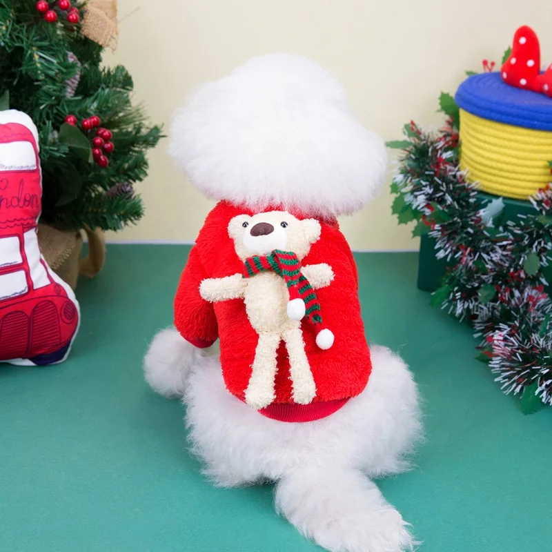 

Pet products top sellers pet clothes dog christmas clothes fashion clothes for pet wholesales bear designs dog winter coats