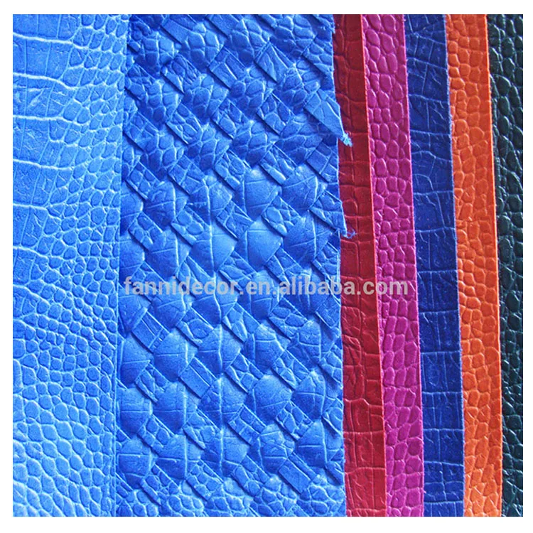 glitter crocodile pu leather/Glitter Crocodile Skin PU synthetic Leather