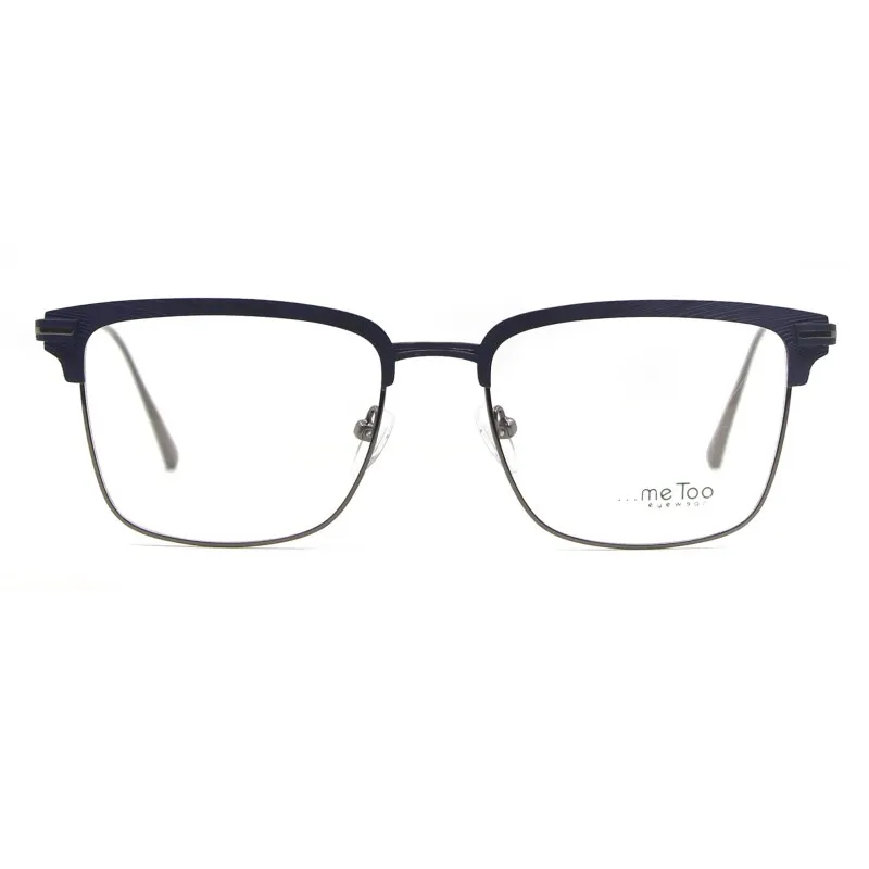 

92601 Fashion Rectangle Glasses Optical Glasses Metal Frames Glasses For Men Occhiali