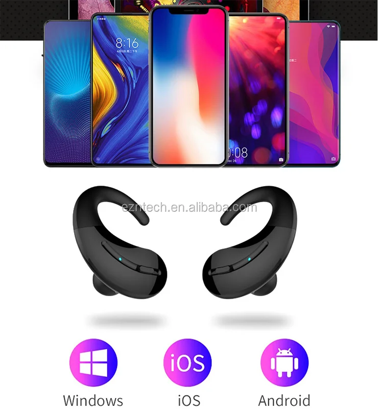 Creative design TWS hang ear wireless headset bluetooth 5.0 earphone sports running headphone earbuds for driver - ANKUX.COM