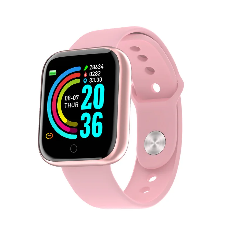 

Heart Rate Blood Pressure Sports Sleep Tracker reloj inteligente Wrist Band relogio smartwatch y68 smart watch d20 Pro