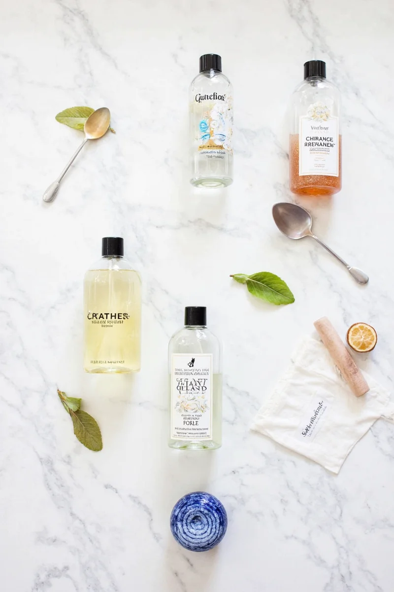 Citrus-based lemon-garlic shower cleaner
