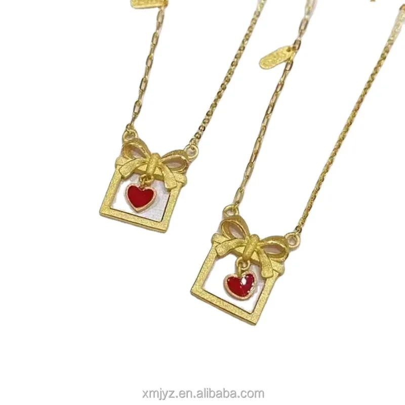 

Certified In Stock Wholesale 5G Gold Necklace Women's New All-Match Set Chain 999 Pure Gold 24K Pure Gold Necklace