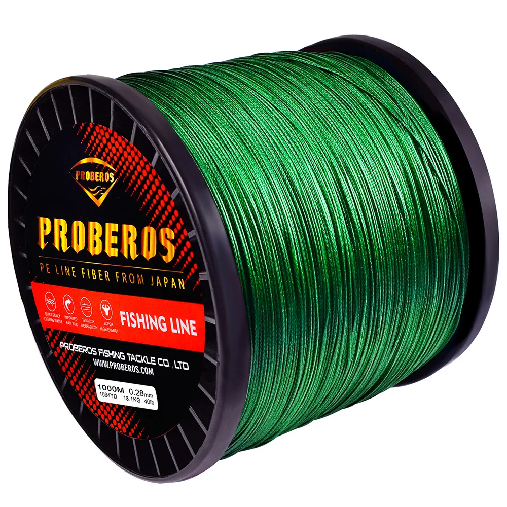 

1000m HOT Sale Free shipping Super Strong Japanese Multifilament PE Braided Fishing Line, 5 colors