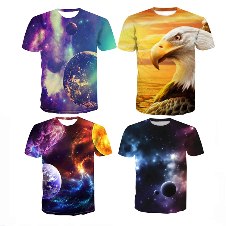 

Men's 3d custom design sublimation printed oem digital print t shirt