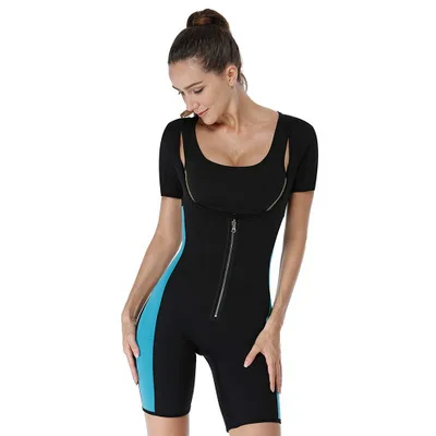 

Neoprene sweat suit vest For Women workout weight loss full Bodysuit plus size Slimming Sauna suit