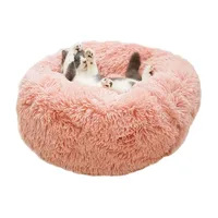 

YangyangPet Pets Snooze Calm Sleeping Indoor Ultra Soft Donut Cuddler Nest Warm Plush Dog Cat Cushion Dog Bed