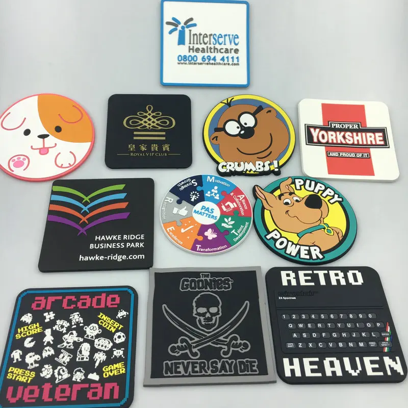 Custom fashion Silicone or PVC cup mat/coaster, OEM/ODM Available