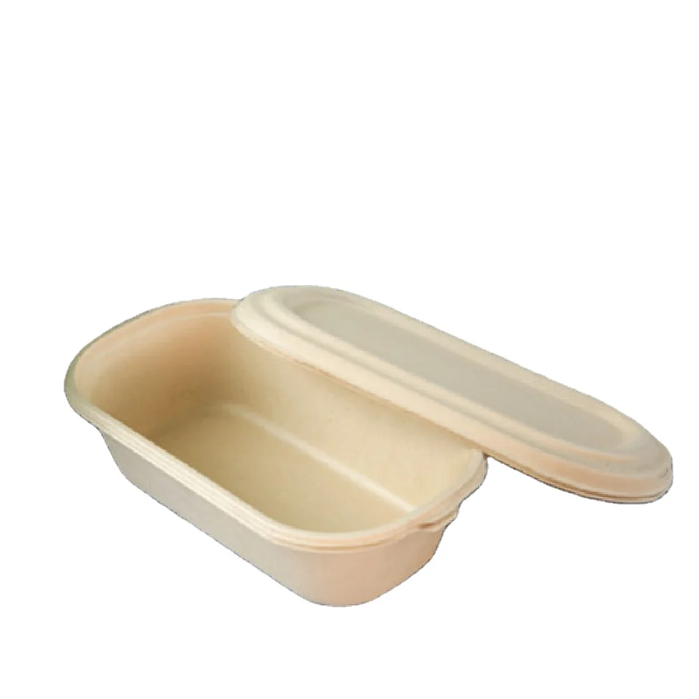 

compostable sugarcane biodegradable bagasse salad soup round bowl with lid, Bleached or natural
