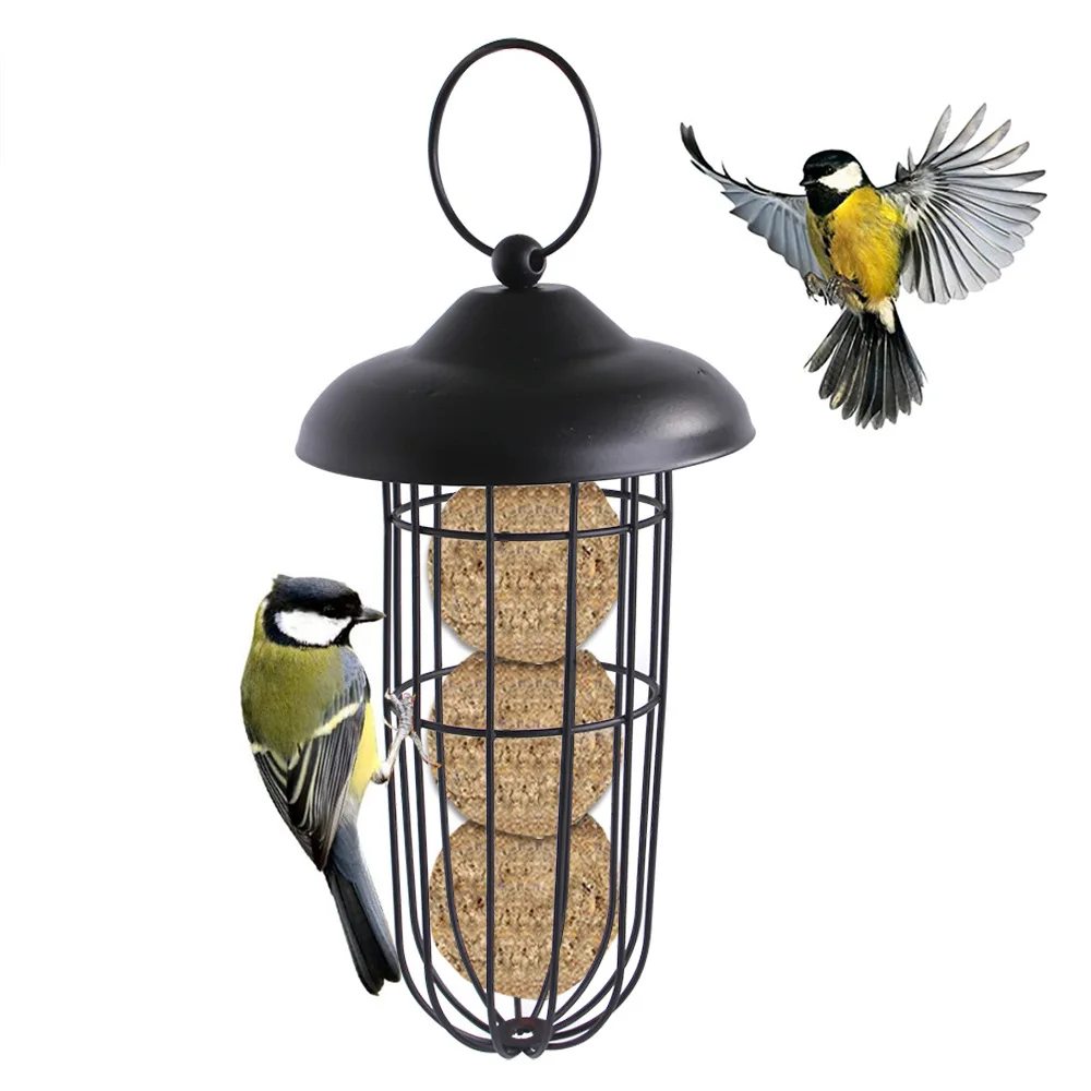 

Balcony Outdoor Hanging Easy Clean Portable Flip Top Transparent Seed Squirrel Proof Bird Feeder