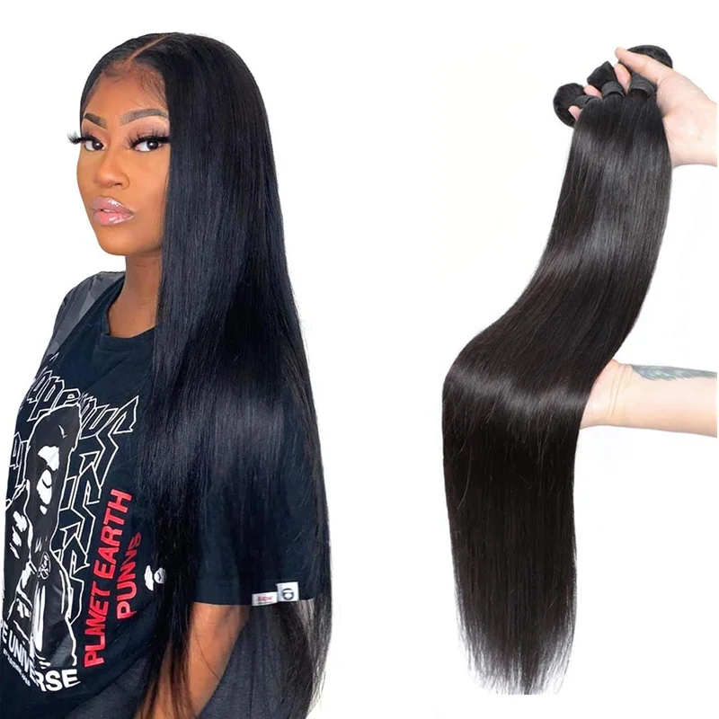 

Star Human Hair products Virgin Brazilian 100% real Human Hair extensions vendors straight human Hair weave bundles, Natural color, other colors are available