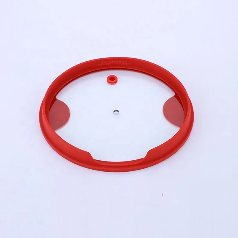 

Silicone lid set toughened glass cover for cookware with heat resistant handles, Customized color