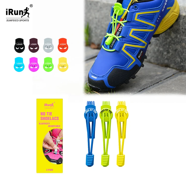 

No Tie Shoelaces for Kids and Adults - Tieless Elastic Rubber Shoe lace with Lock - Round no tie polyester shoe laces