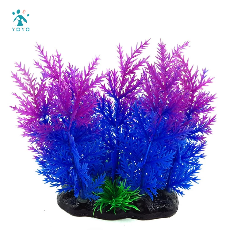 

2022 New Arrival Aquarium Fish Tank Decoration Plastic Plants Simulation Aqua Scaping Tool Aquarium Fish Tank Underwater Plants