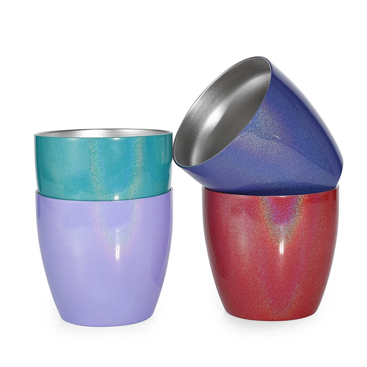 

custom logo custom color vacuum 8oz wine tumbler stainless steel whisky cup, Designed as pantone c card