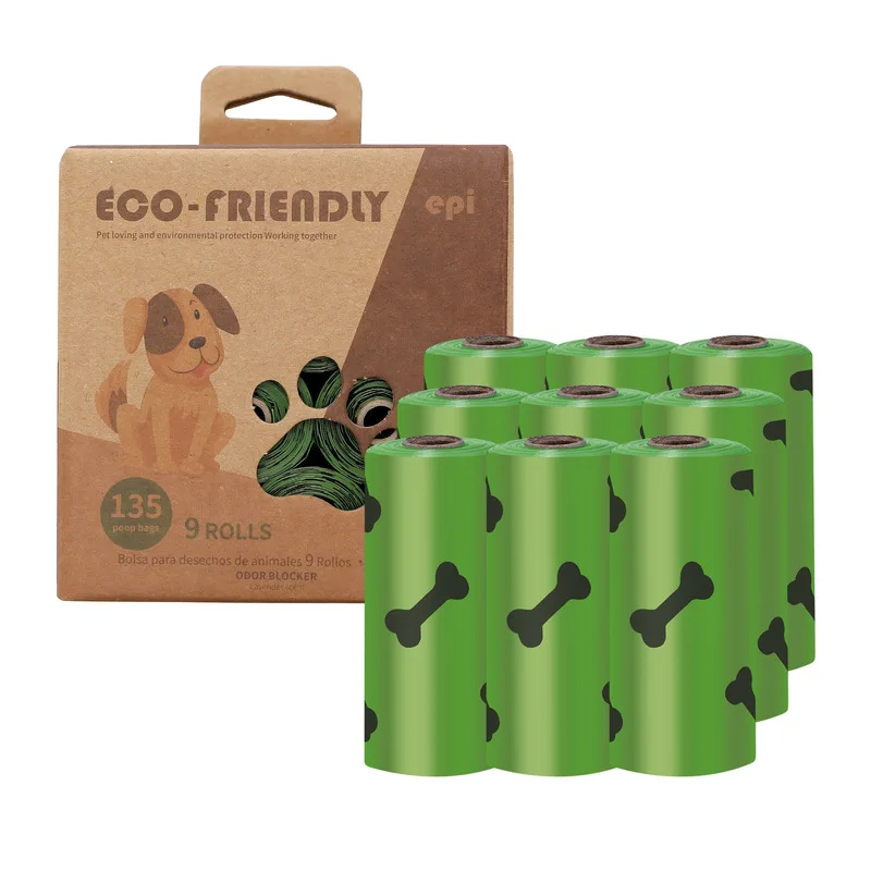 

Wholesale Eco-Friendly Disposable Customized Pet Dog Poop Bag Dispenser Biodegradable Poop Bags, As picture