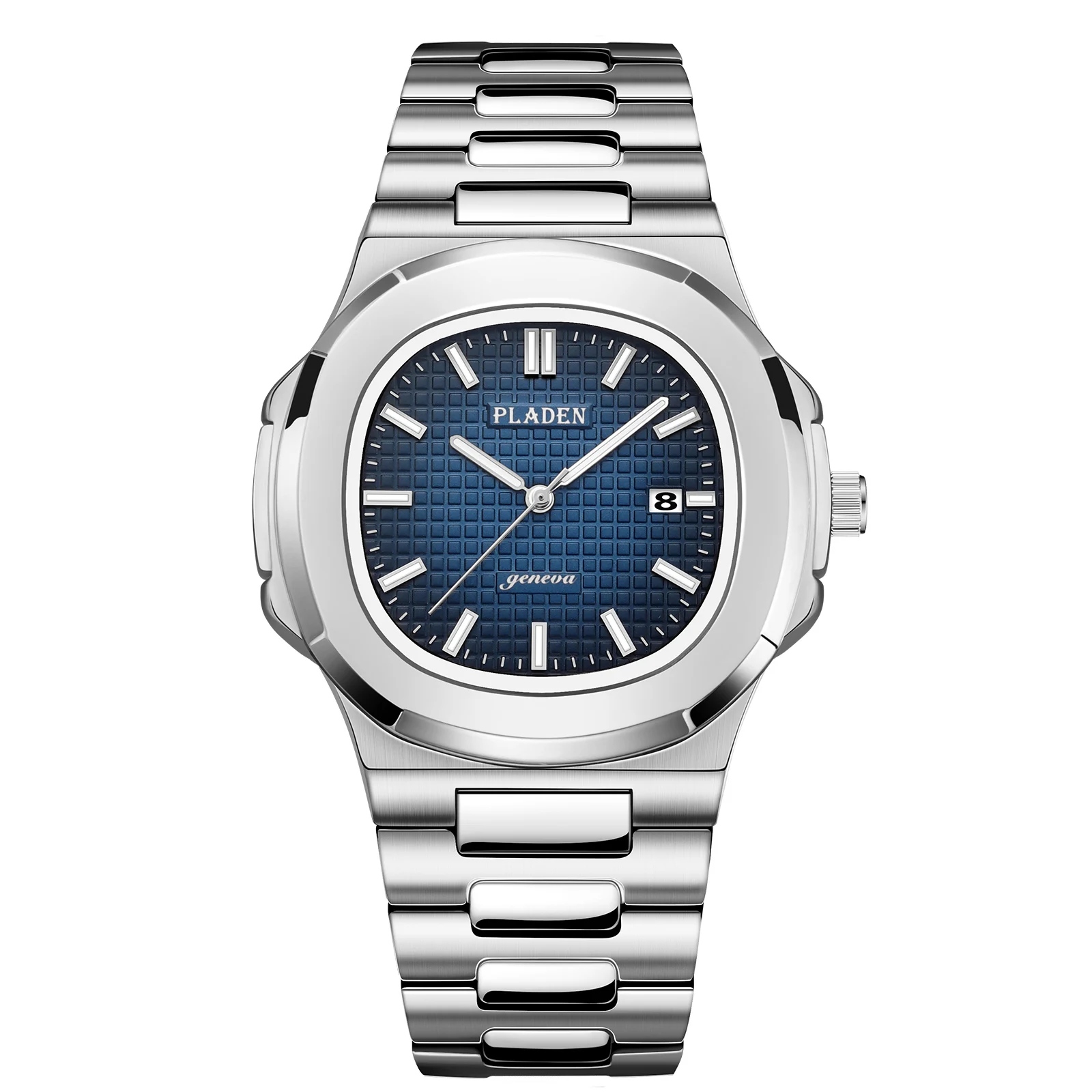 

Patek Nautilus Series High End Japan Quartz Gradient Blue Dial Chronograph Stainless Steel Watch Men