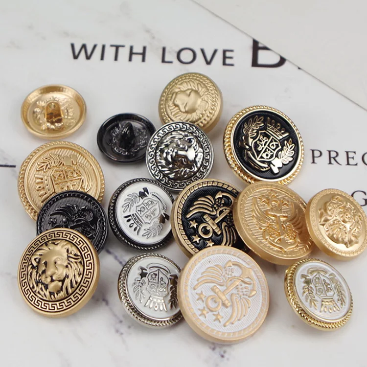 

Wholesale all kinds of metal sewing accessories button bintage coat button metal shank shirt buttons
