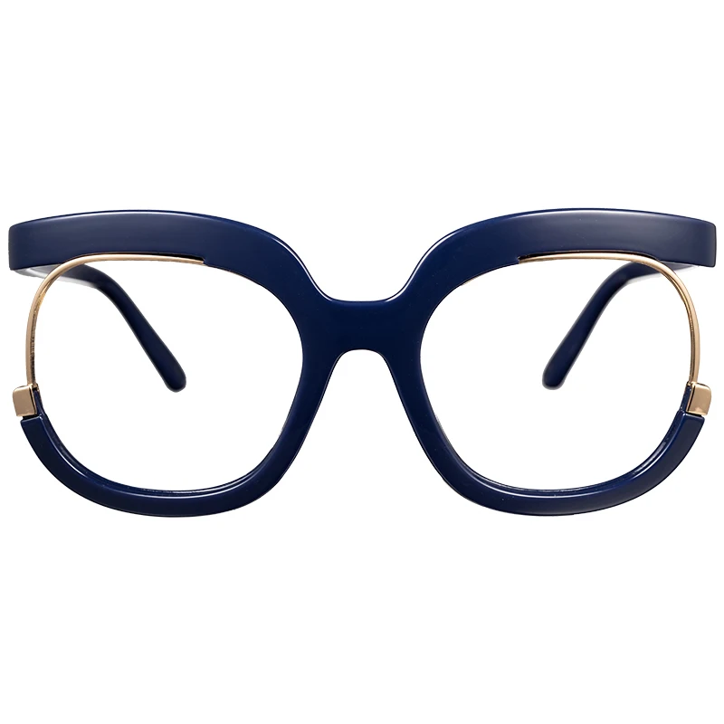 

Top Quality Special Design Big Oversize Style New Fashion Glasses Frames Metal & Plastic Eyeglasses Frames, 7 colors