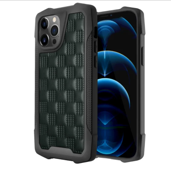 

2021 Double anti-ship hard grip for phone case Comfortable Touch Shock Absorbing Cover case for iPhone 13/13 pro, As picture shown