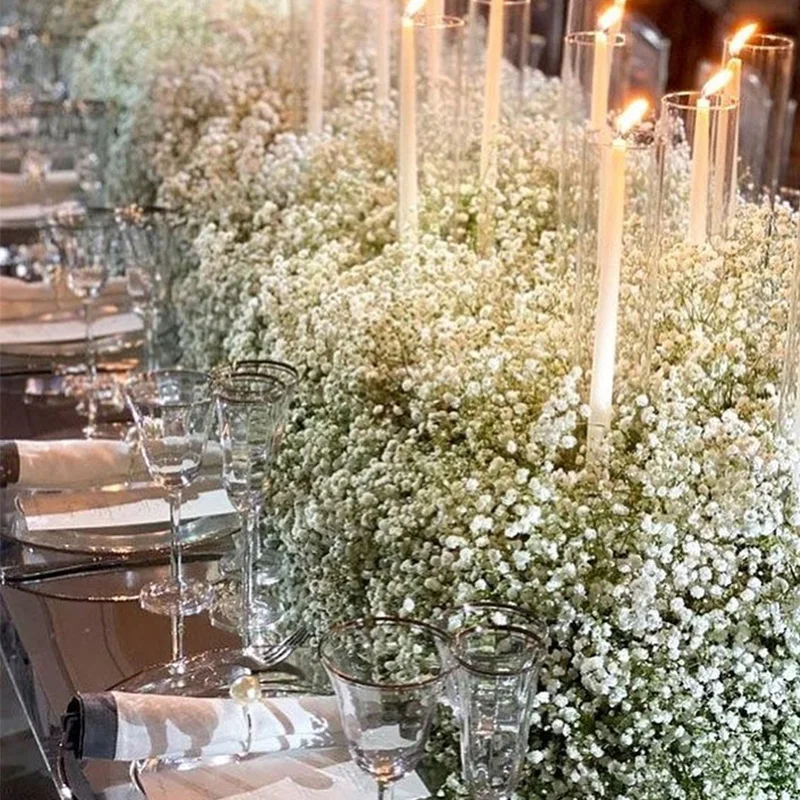 

Factory Wholesale A grade Preserved Baby Breath Gypsophila Flowers Bouquet Natural Dried Flower For Wedding Decorative