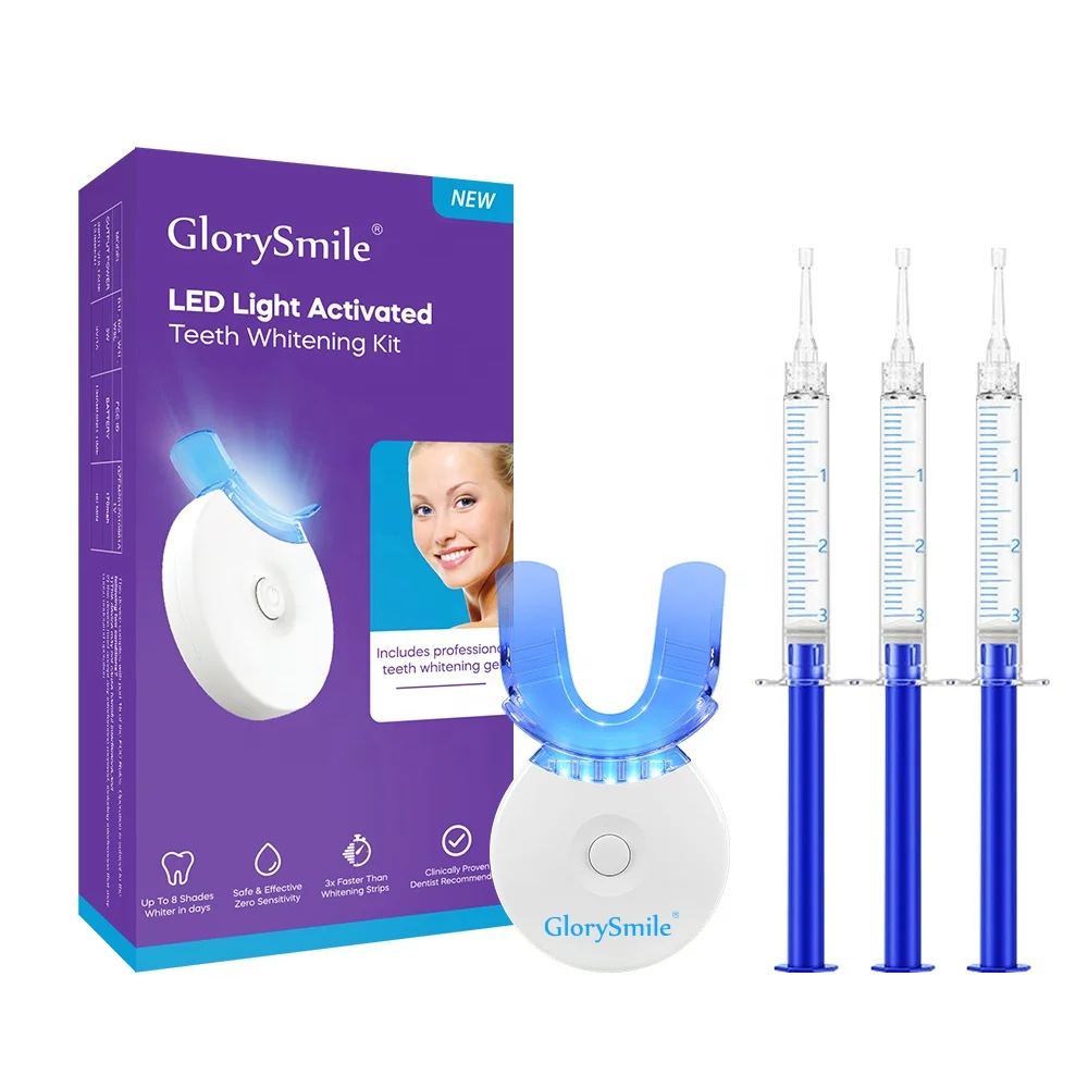 

2023 Best effective Teeth Whitening Accessories 5 Led Cold Blue Light Private Label Whitening Kit