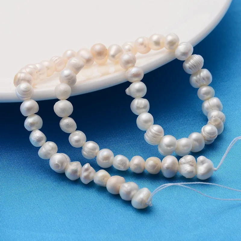 

PandaHall Grade A Potato Beige Natural Cultural Freshwater Pearl Beads