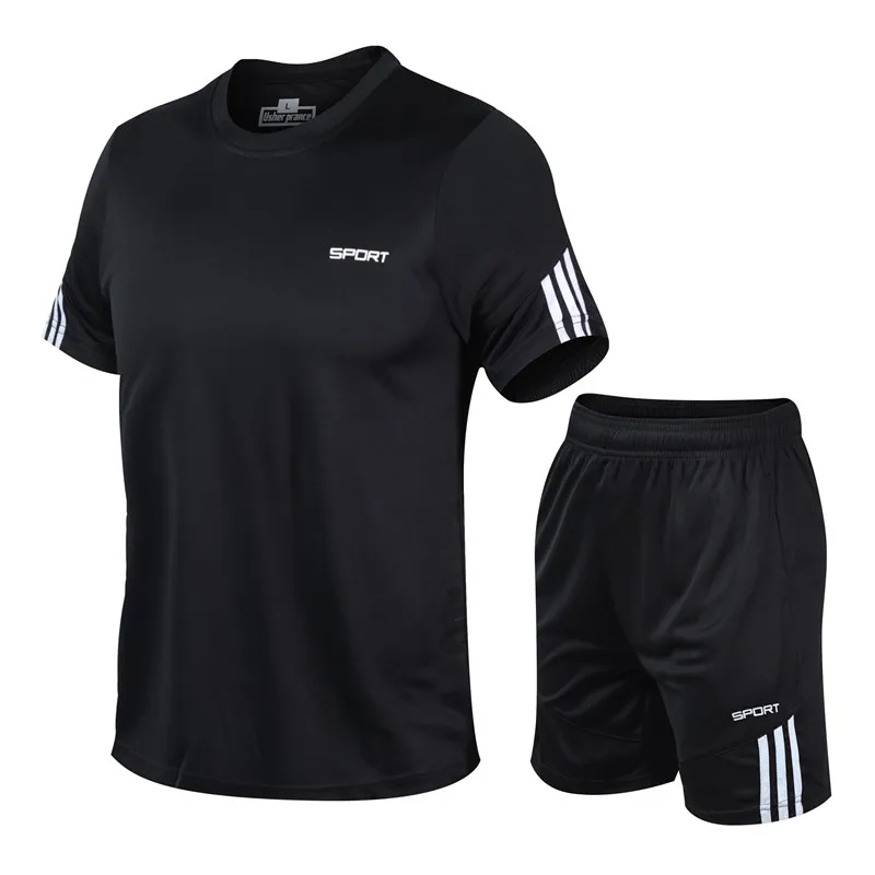 

Wholesale Casual Male's Shorts Set Custom Men's 2 Piece Set Clothing