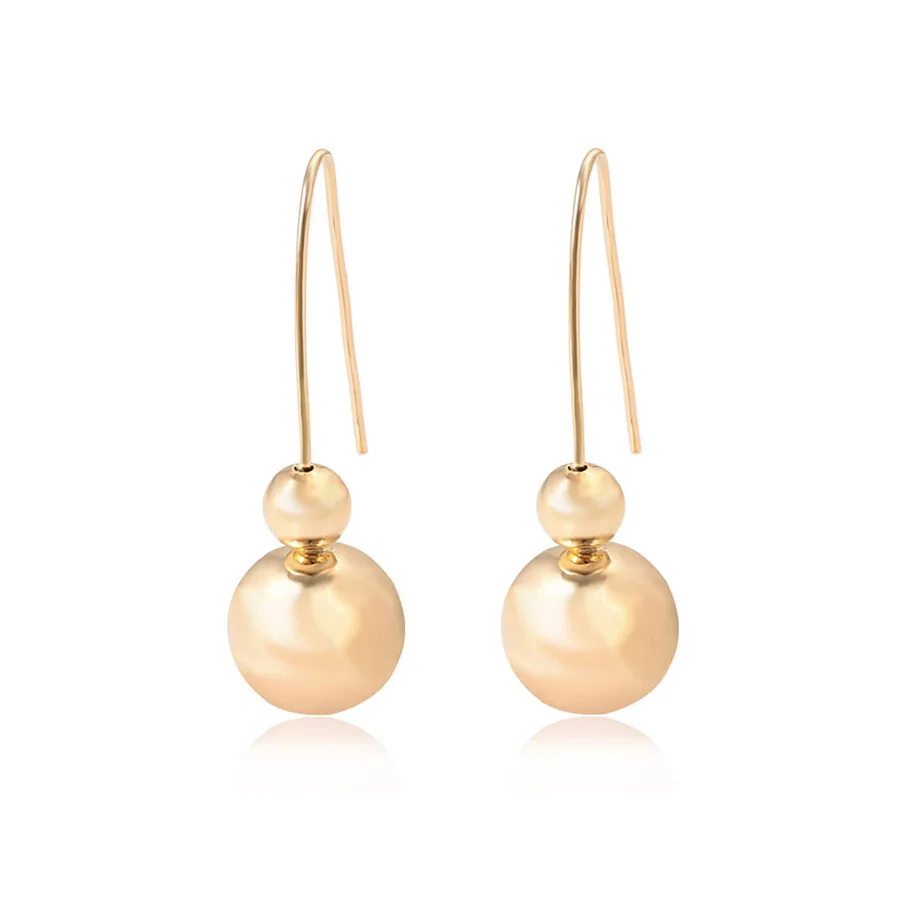 

99777 Xuping aros pendientes jewelry spanish style design aretes oro women zircons ball earrings C205171