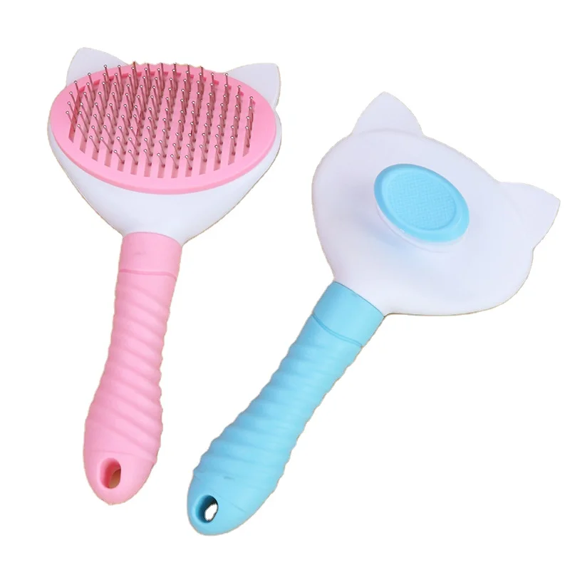 

pet flea lice cleaner comb, Pink blue