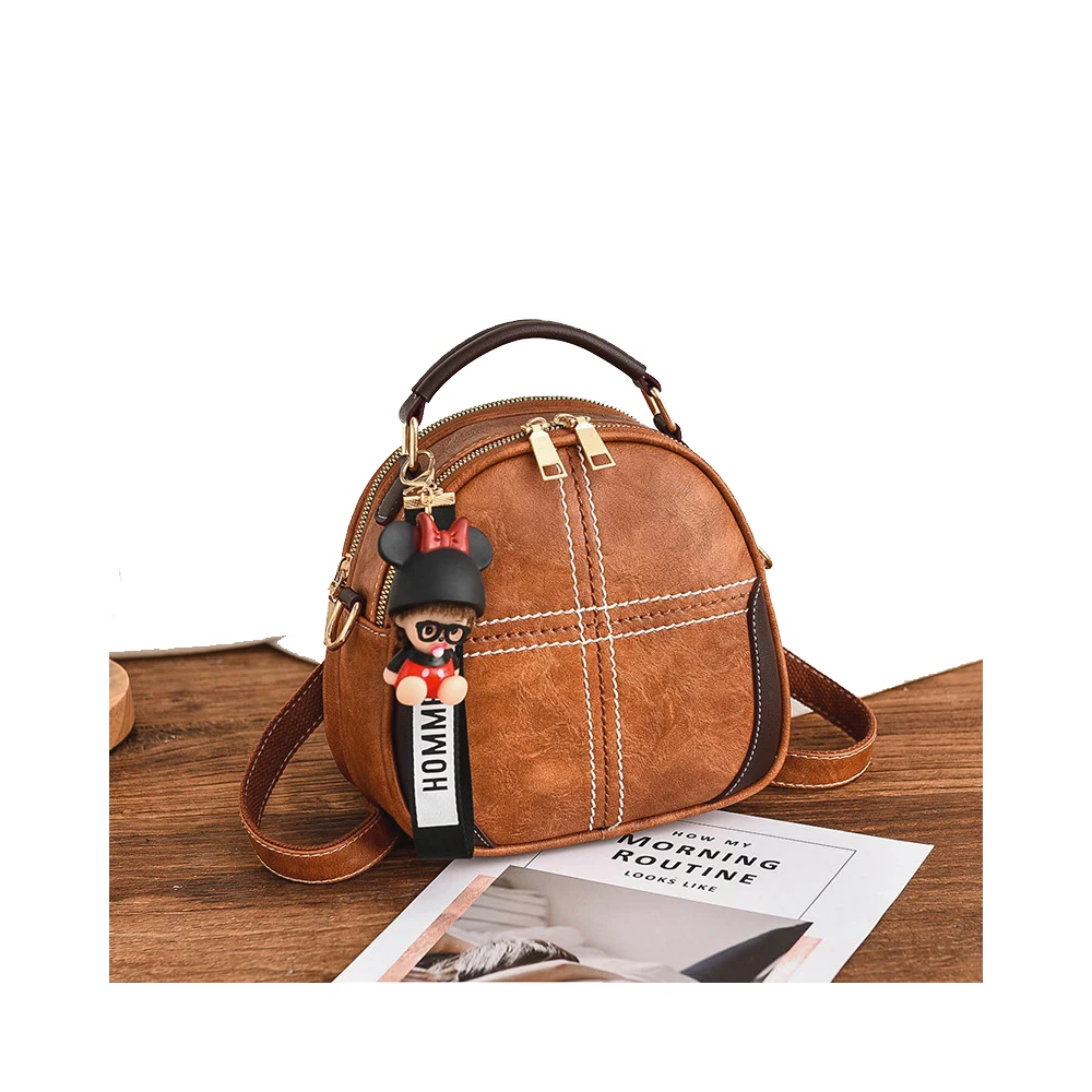 

TD1244 2020 Mini Fashion Vintage Chain PU Leather Handbags Fashion Messenger Handbag For Women