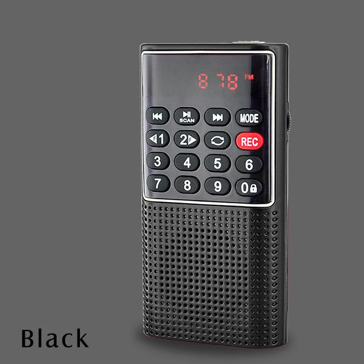 

Recording Radio Player, Proolin Factory L-328 FM radio mini FM portable radio speaker with voice recorder and MP3 player