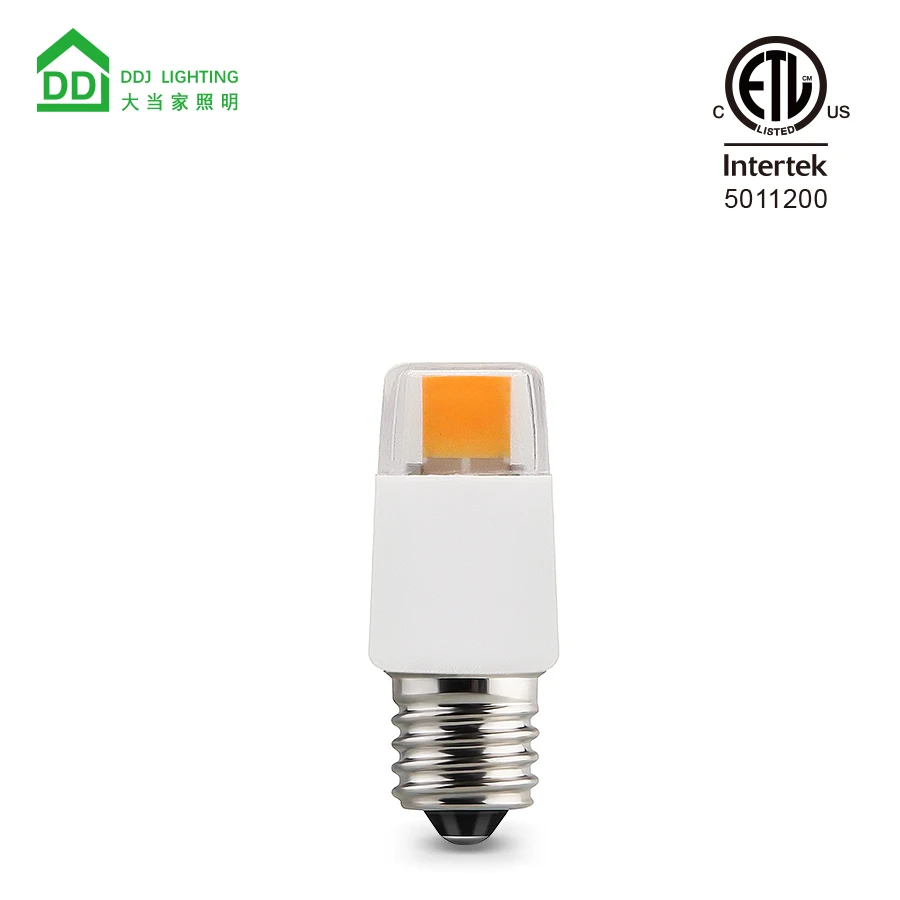 ETL  listed E12 Epistr cob 200 lumens 2w ac 110v/220v dimmable no flicker LED bulb lighting