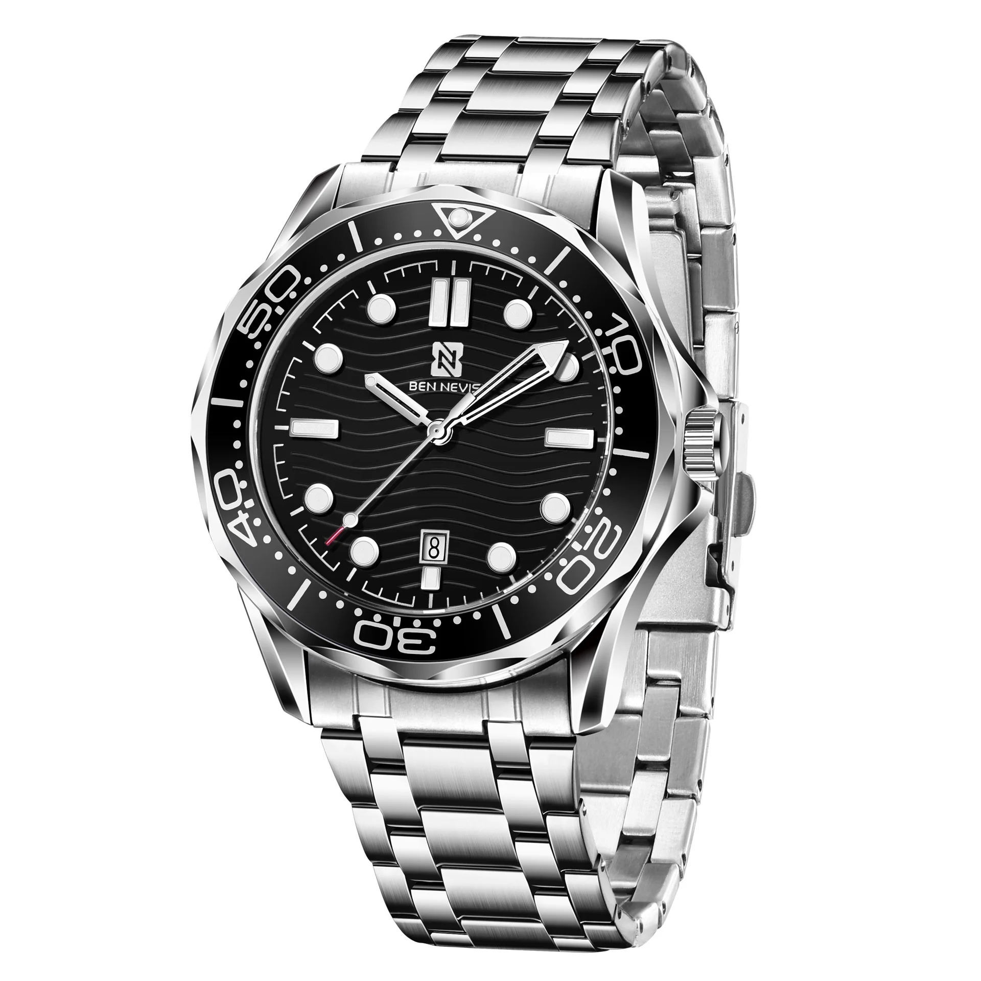 

Luxury High-End Men Stainless Steel Watches Men Wrist Luminous Automatic Mechanical Watch