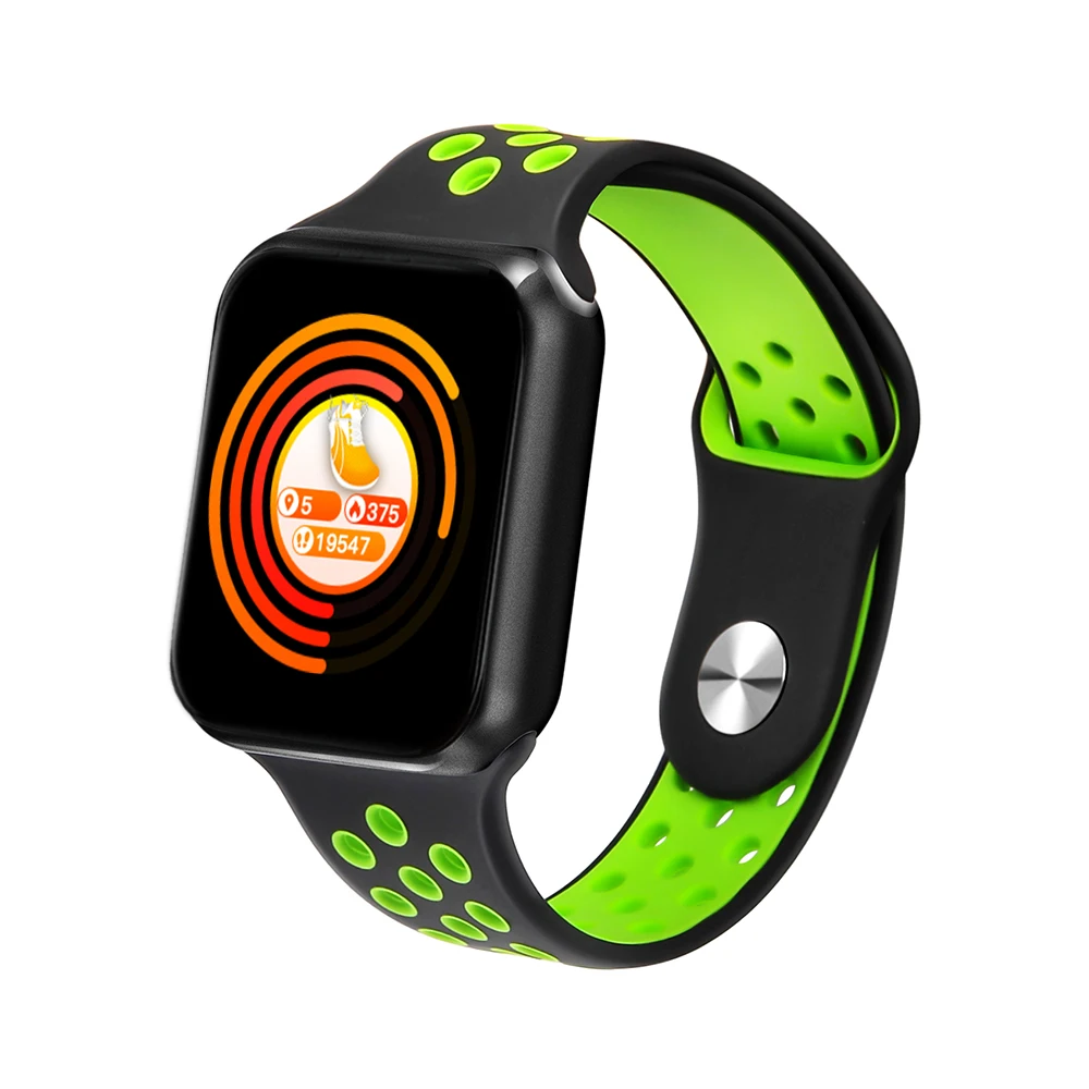 

New design color screen ink green F3 smart Watch NFC BLE 4.0 Message push call reminder refurbish cellphones for man