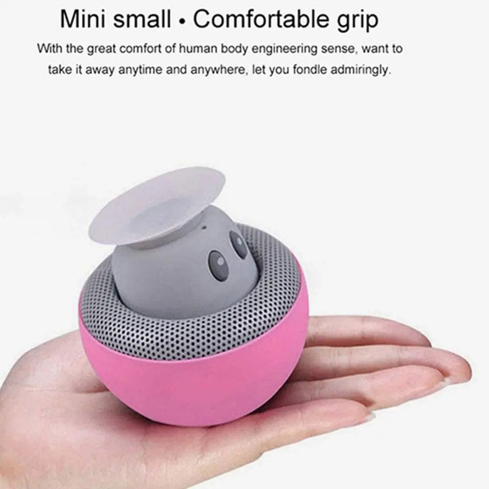 Factory wholesale round mushroom waterproof mini speaker with suction cup portable wireless bluetooth shower speaker promotion - ANKUX.COM
