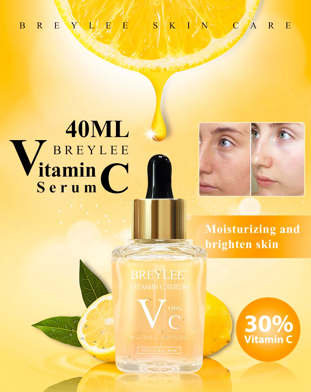 ブライリービタミンc血清美白とあなたの肌を明るくする40ml卸売 Buy 永久美白クリーム ビタミン C 血清 顔の血清ビタミン C Product On Alibaba Com