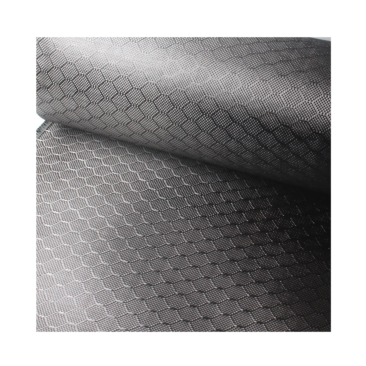 

Black Colour 3K 240gsm 0.30mm Hexagonal Carbon Fiber Fabric