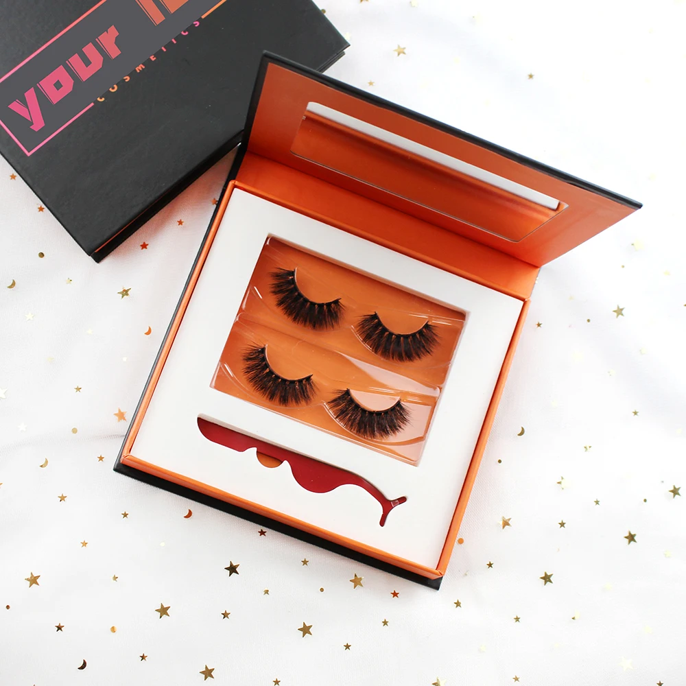 

3d mink lash custom boxes mink eyelash best sellers eyelash, Black