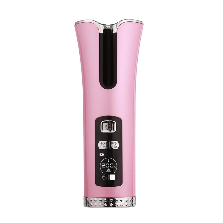 

USB charging heating LED display auto electric hair curlingsTX-201
